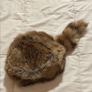 Authentic ‘Coon Skin Cap Size L